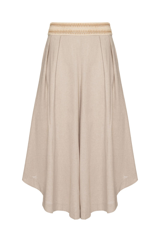 CALÇA AMPLA DESERT NATURAL