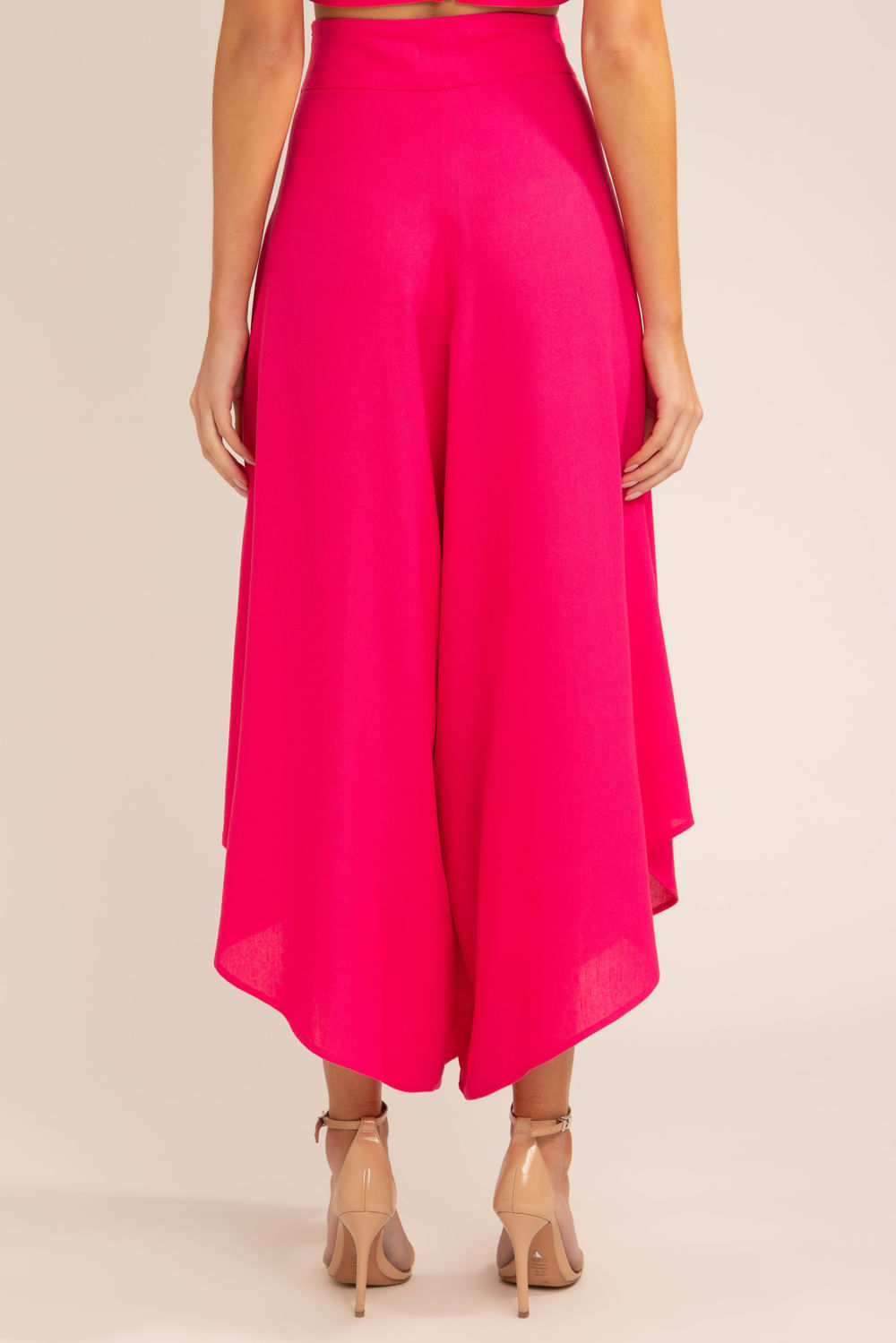 Calça ampla scape pink