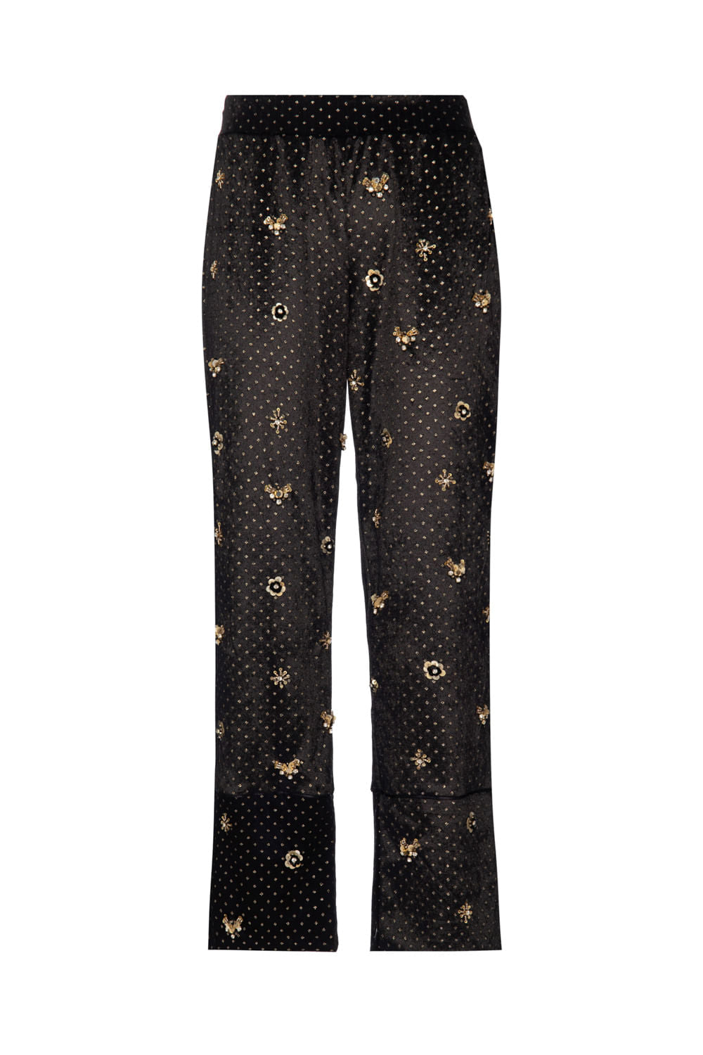 CalÃ§a veludo sparkle preto
