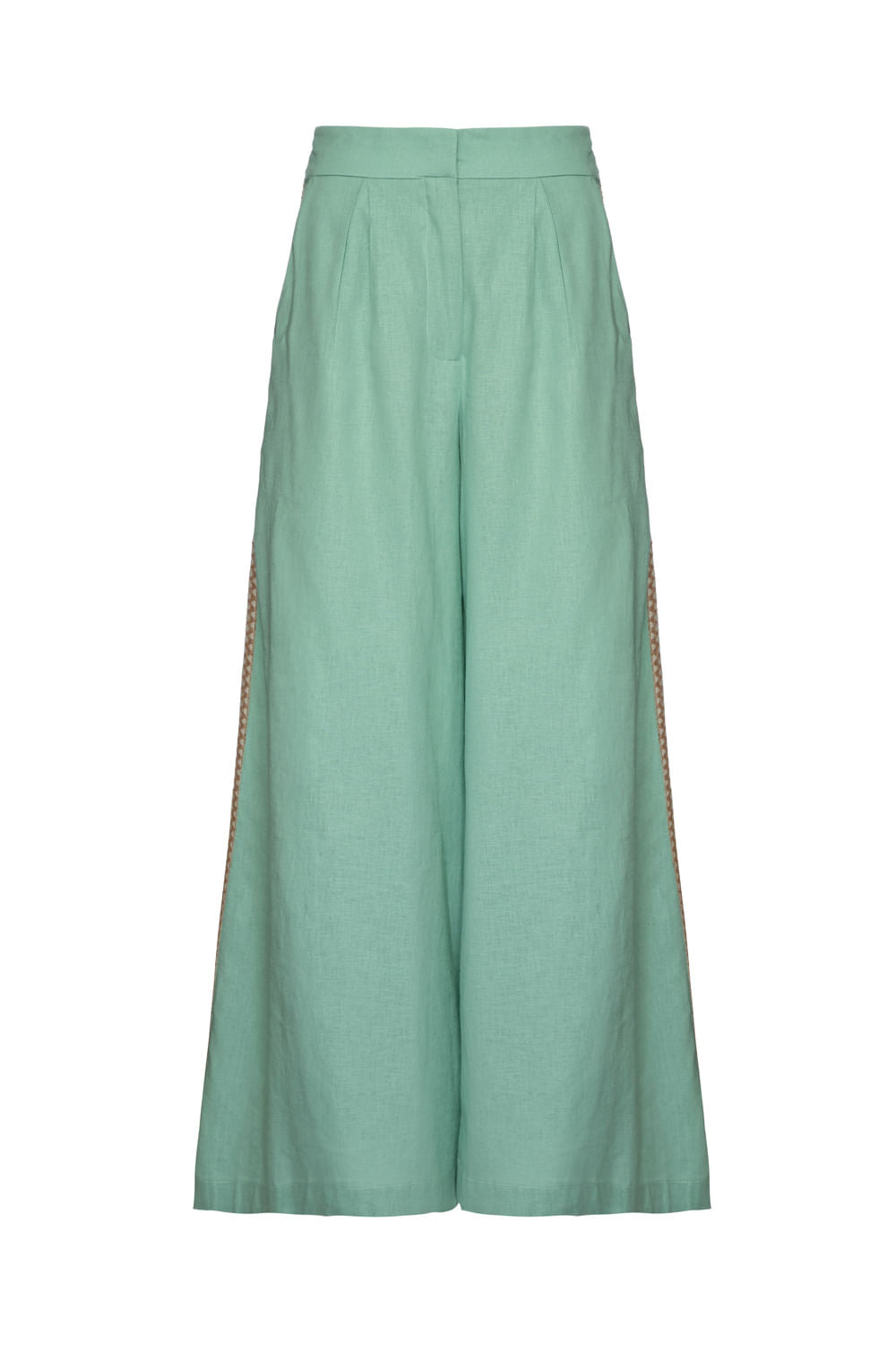 CALÇA LINHO ENTREMEIO VERDE