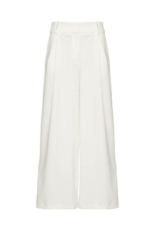 CALÇA RETA CREPE POSH OFF WHITE