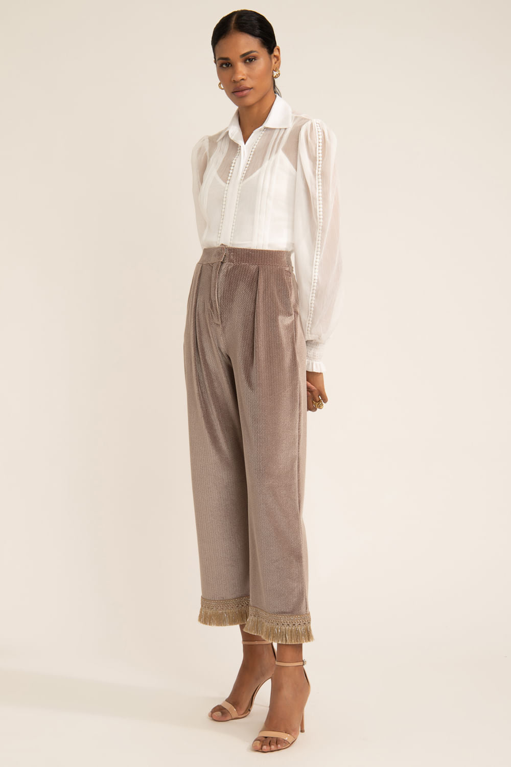 CALÇA PATBO I22 DOURADO