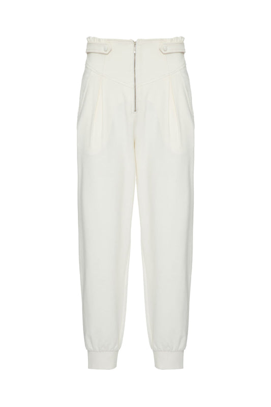 CALÇA MOLETOM ZÍPER OFF WHITE