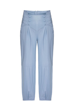 CALÇA COURO GLAM ROCK AZUL