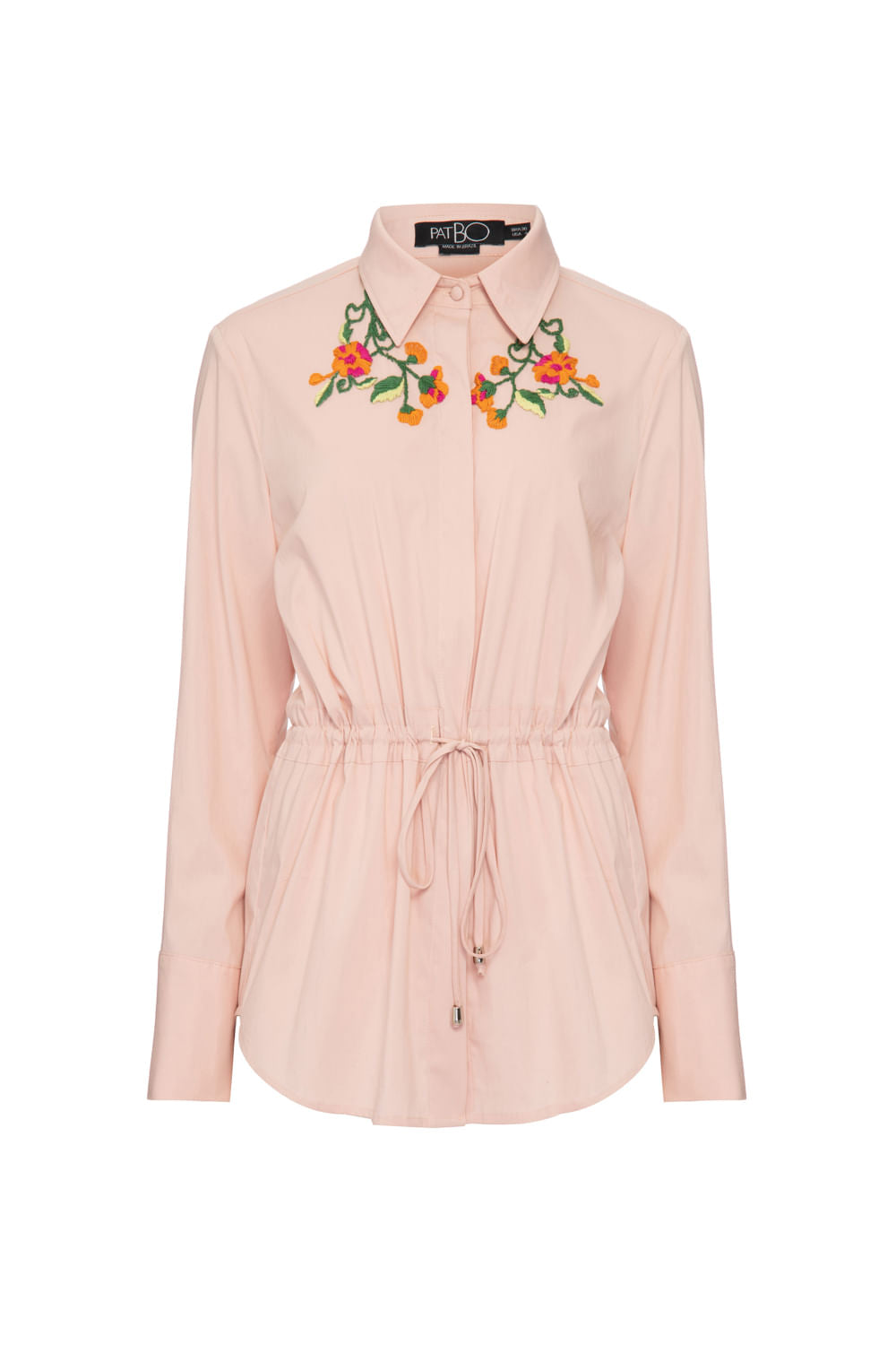 Camisa amarração soft 60's  rosa
