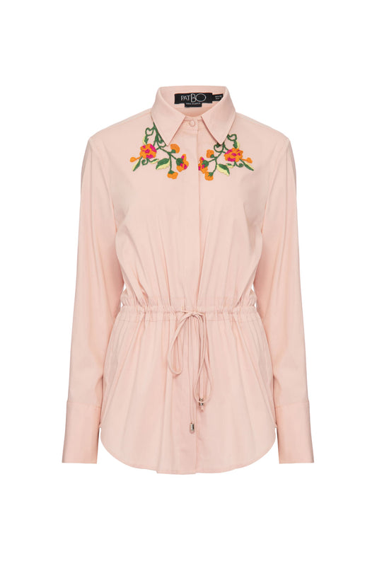 CAMISA AMARRAÇÃO SOFT 60'S  ROSA