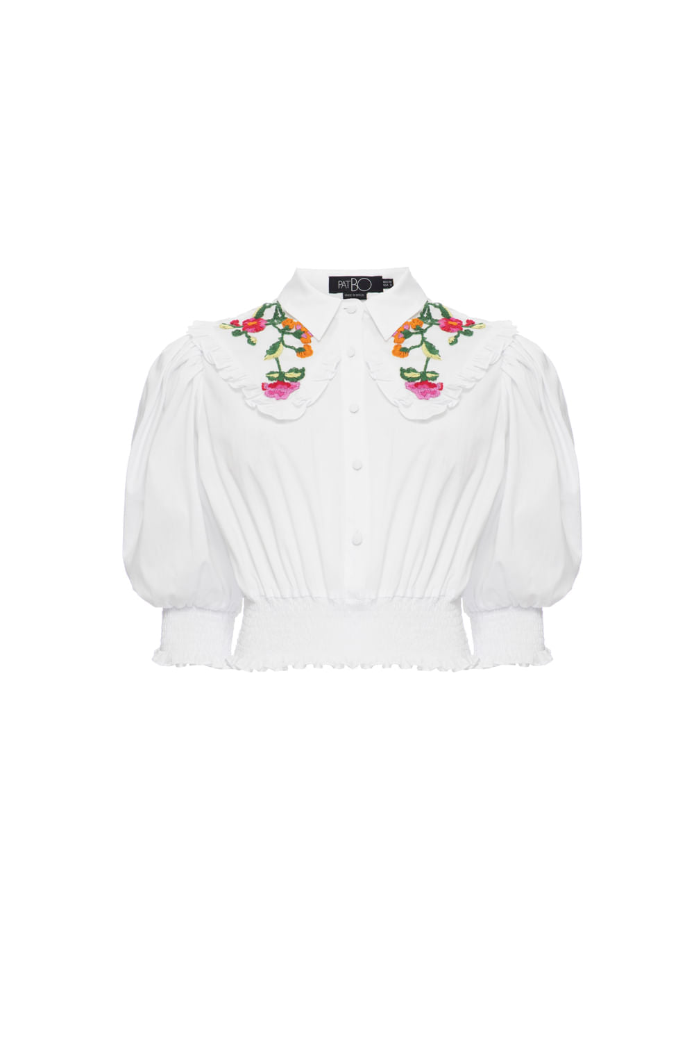 CAMISA CROPPED SOFT 60'S BRANCO