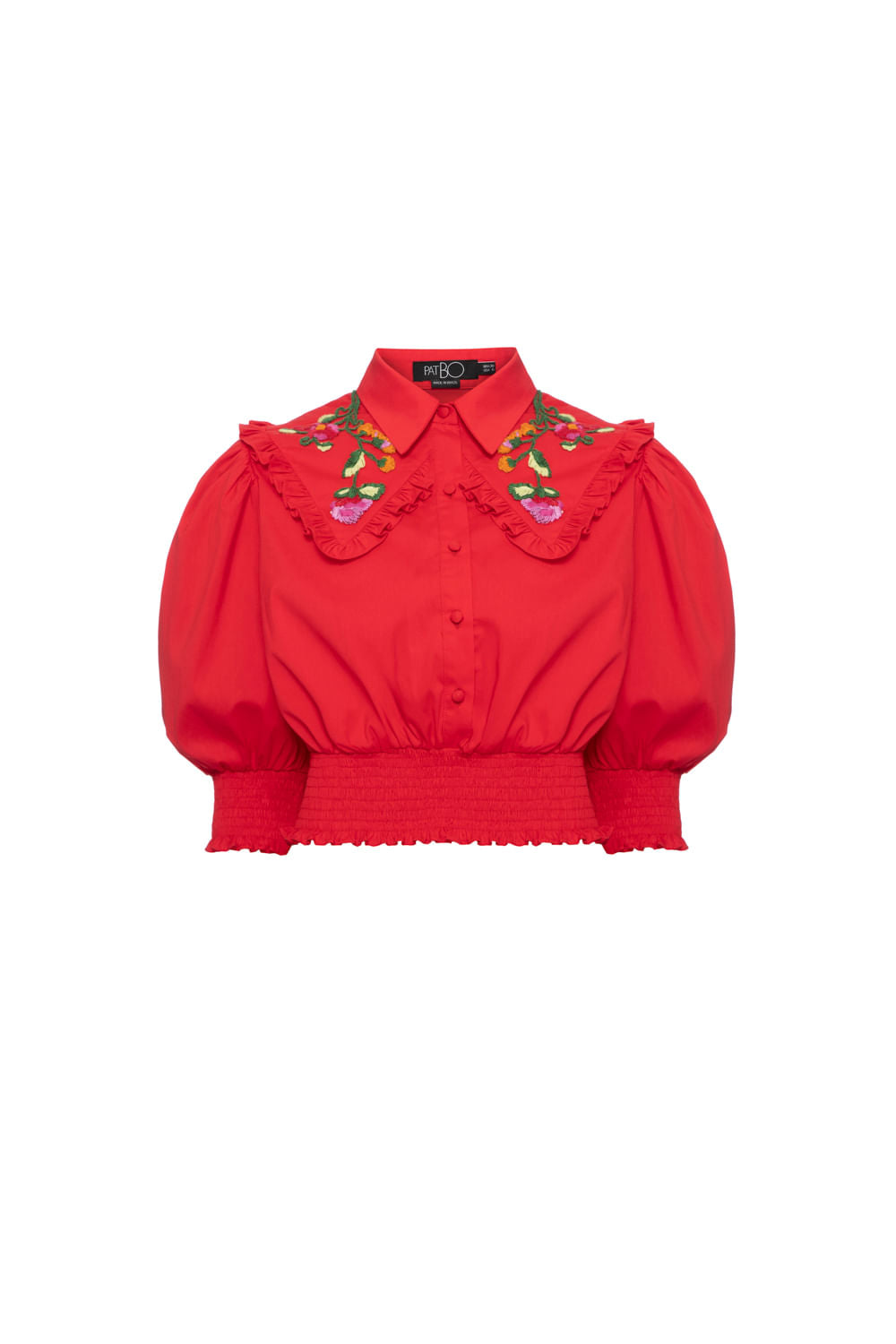 CAMISA CROPPED SOFT 60'S VERMELHO