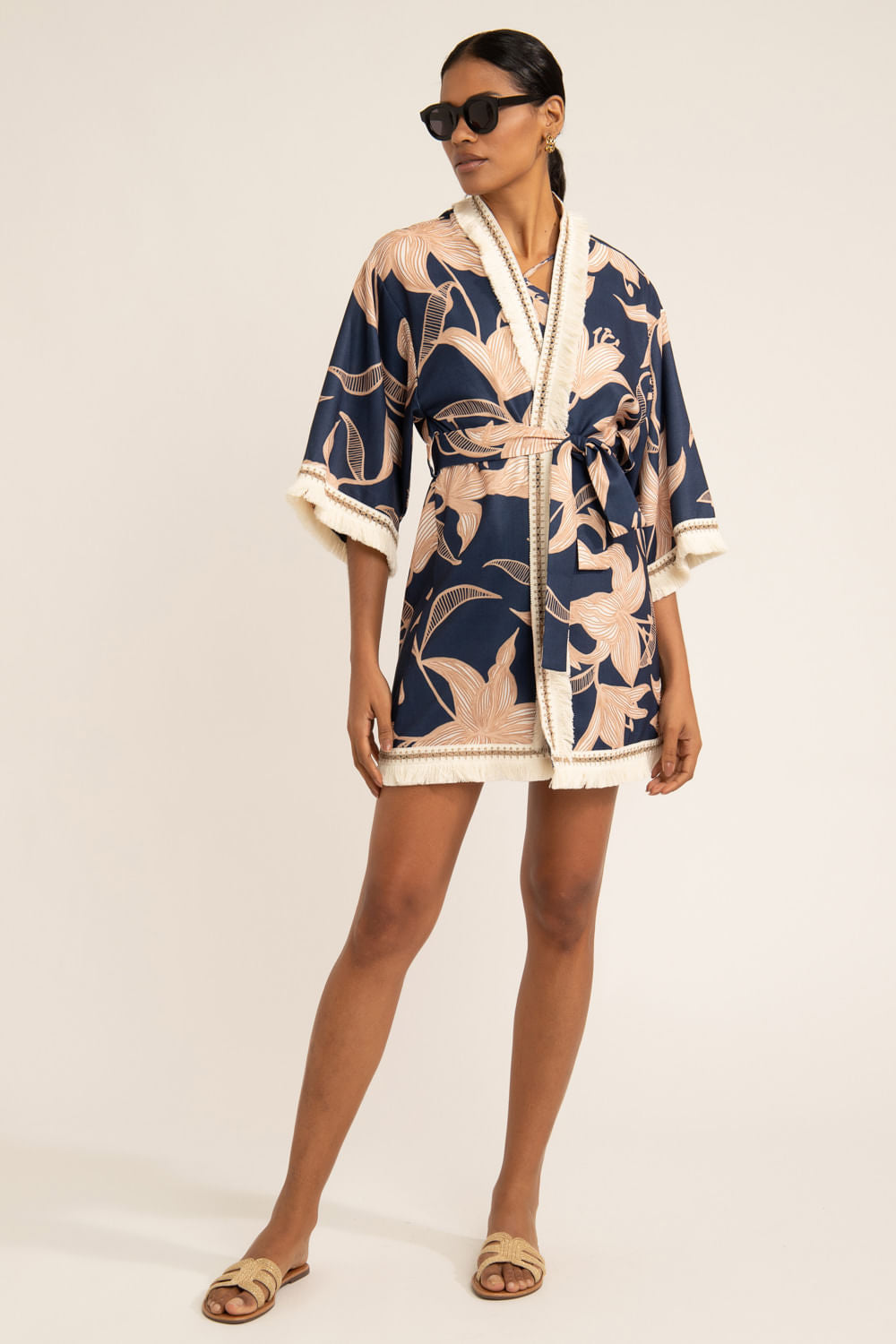 KIMONO STARGAZER AZUL MARINHO