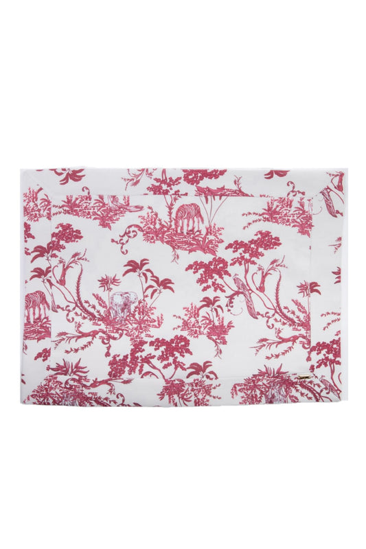 JOGO AMERICANO TOILE DE JOUY  VERMELHO