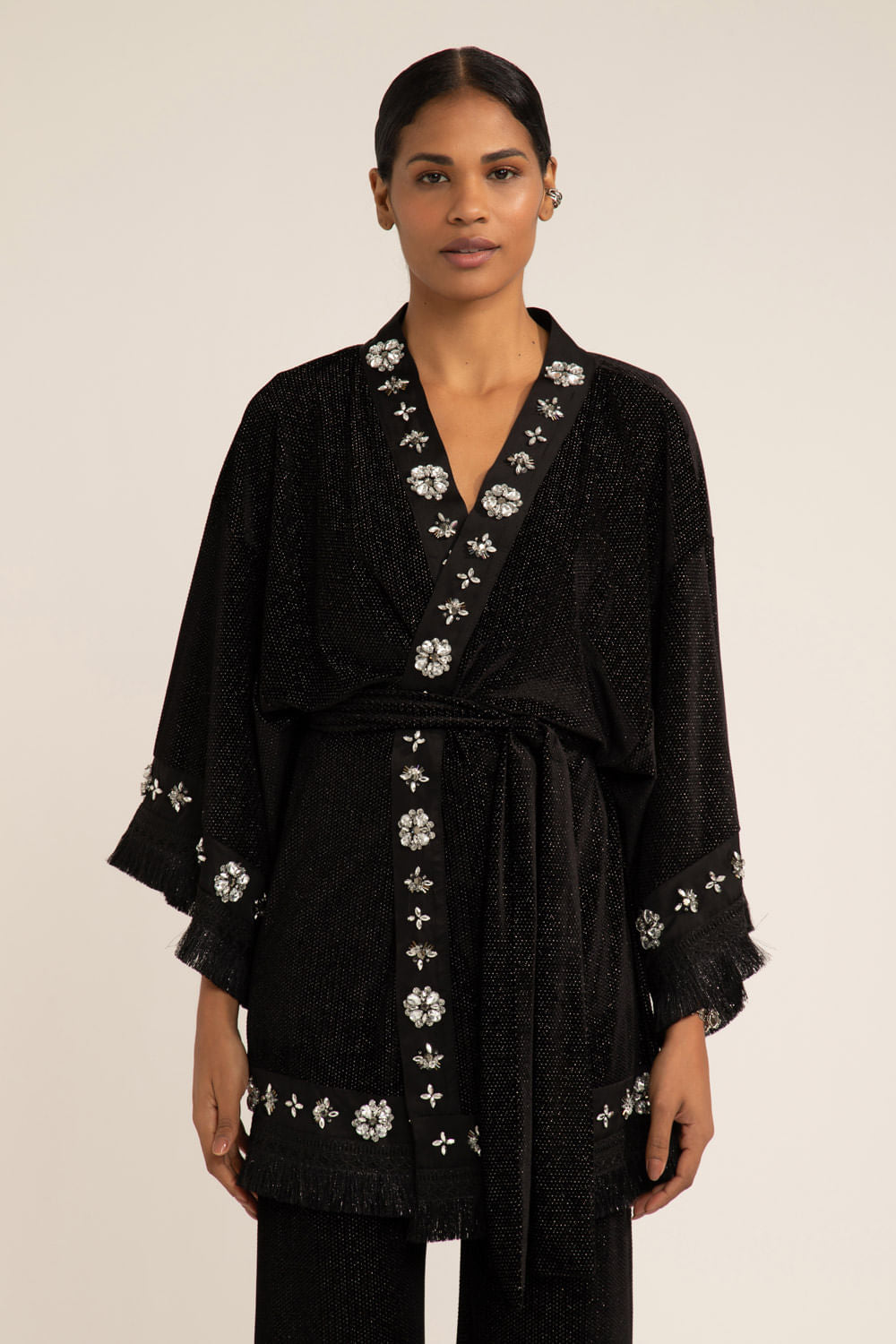 KIMONO PATBO I22 PRETO