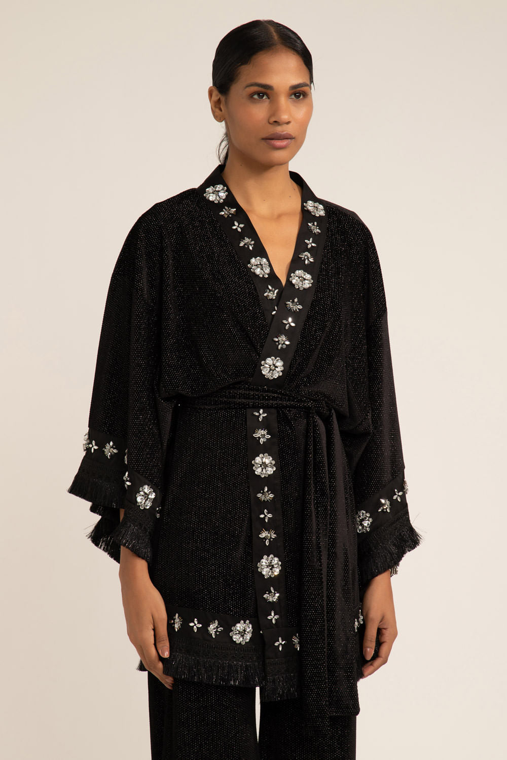 KIMONO PATBO I22 PRETO