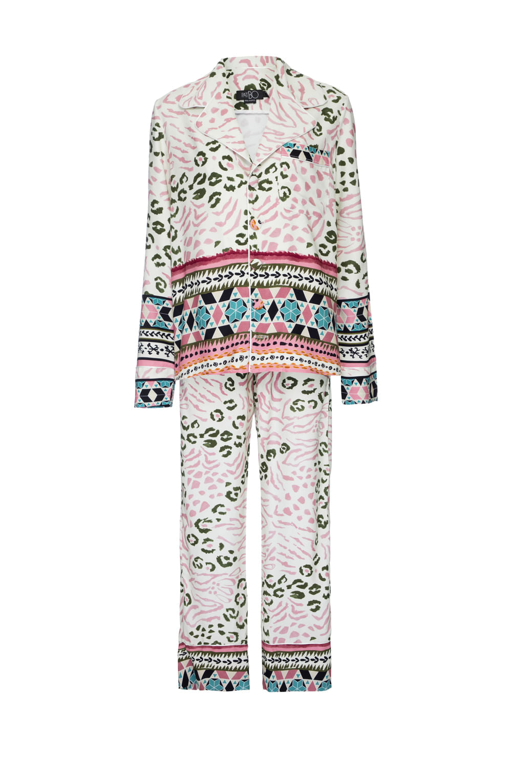 PIJAMA LONGO AMUR KADU DANTAS ROSA
