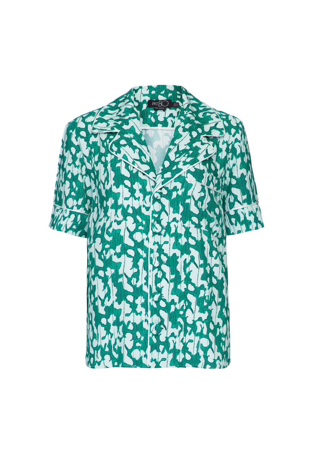 PIJAMA CURTO ANIMAL PLANT KADU DANTAS VERDE