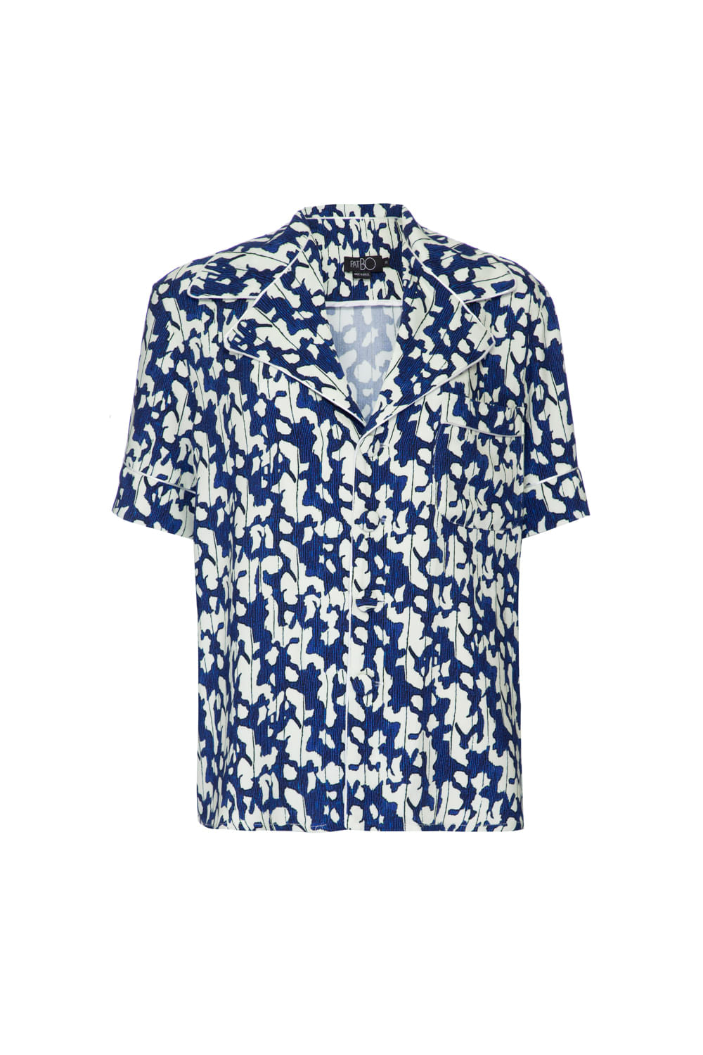 PIJAMA CURTO ANIMAL PLANT KADU DANTAS AZUL