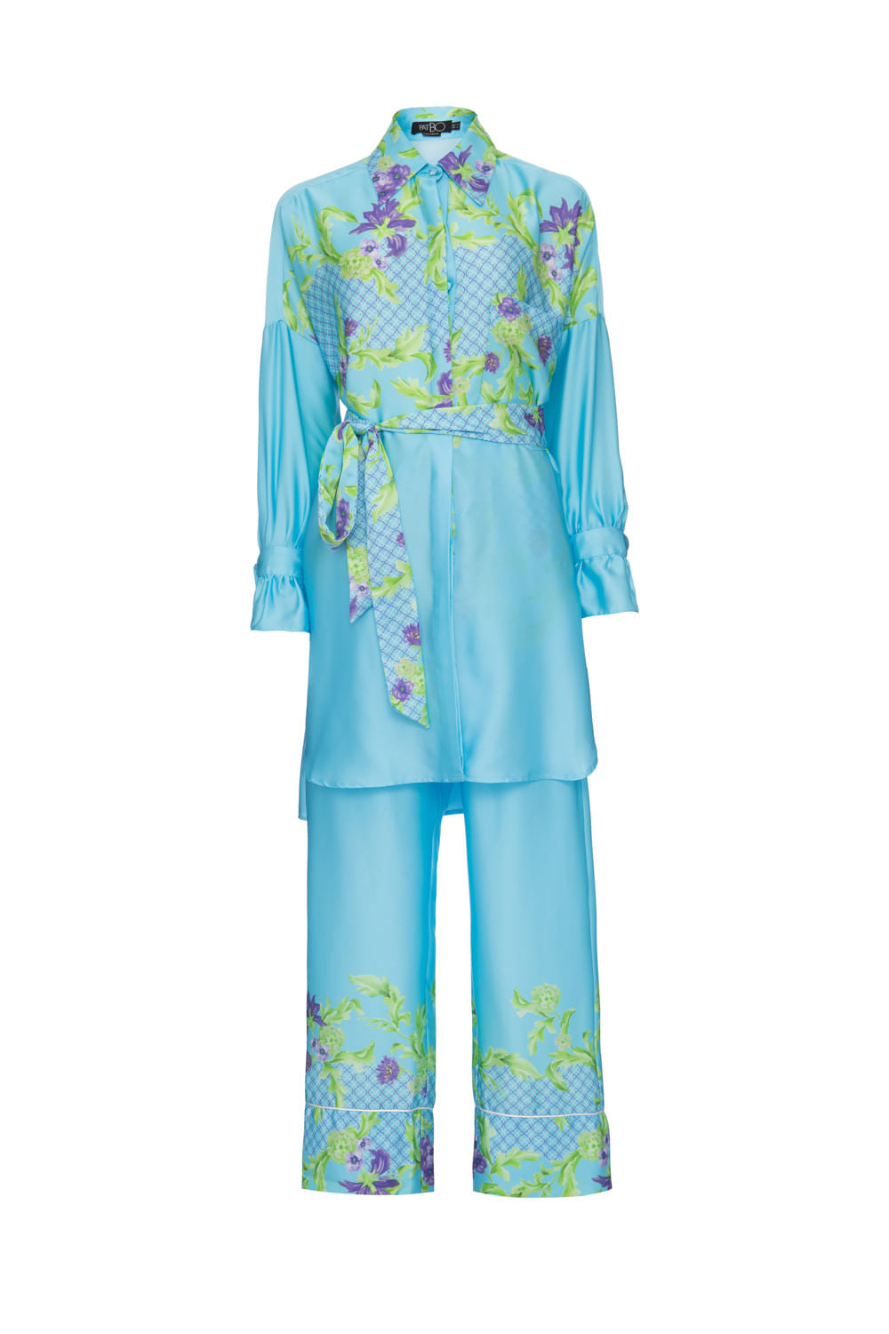 PIJAMA CHEMISE LAVENDER AZUL