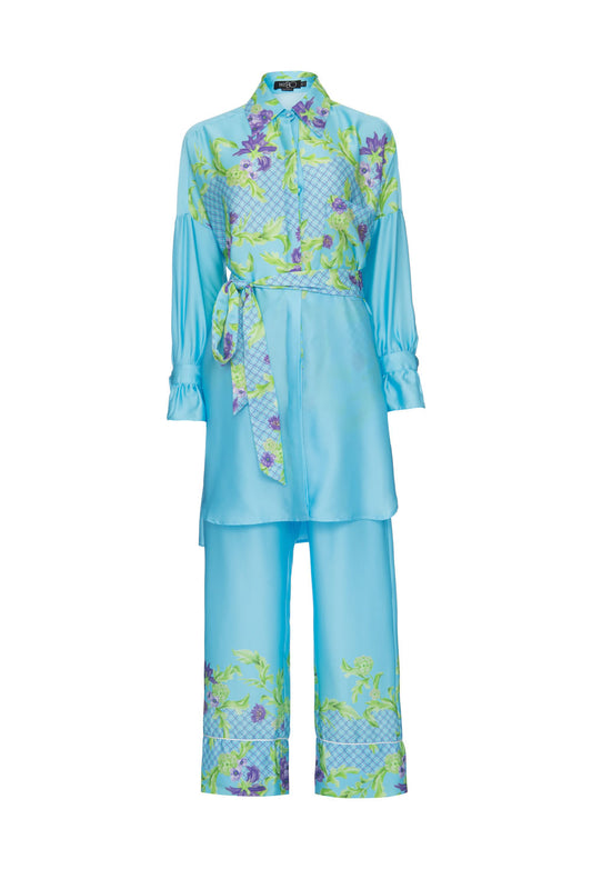 PIJAMA CHEMISE LAVENDER AZUL