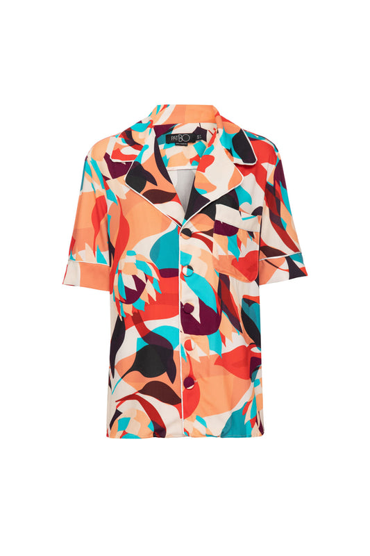 PIJAMA CURTO PROTEA LARANJA