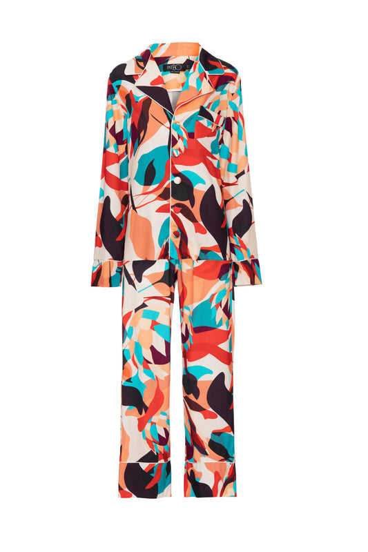 PIJAMA LONGO PROTEA LARANJA