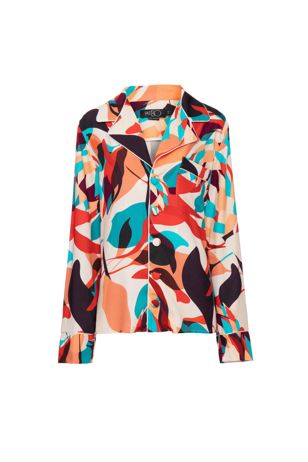 Pijama longo protea laranja