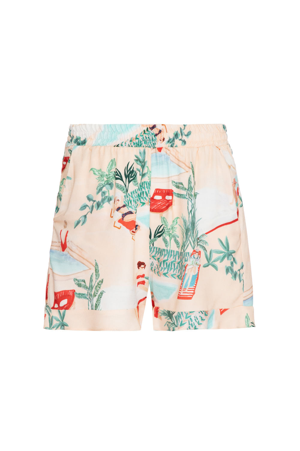 PIJAMA CURTO BABADO SALINE BEGE