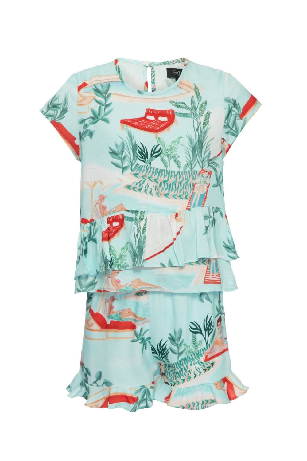 PIJAMA CURTO SALINE INFANTIL AZUL