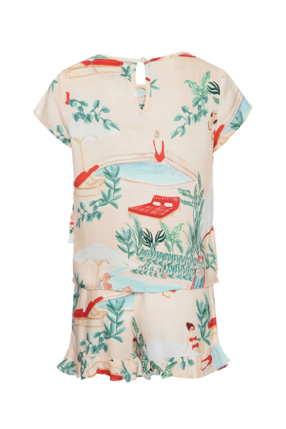 PIJAMA CURTO SALINE INFANTIL BEGE