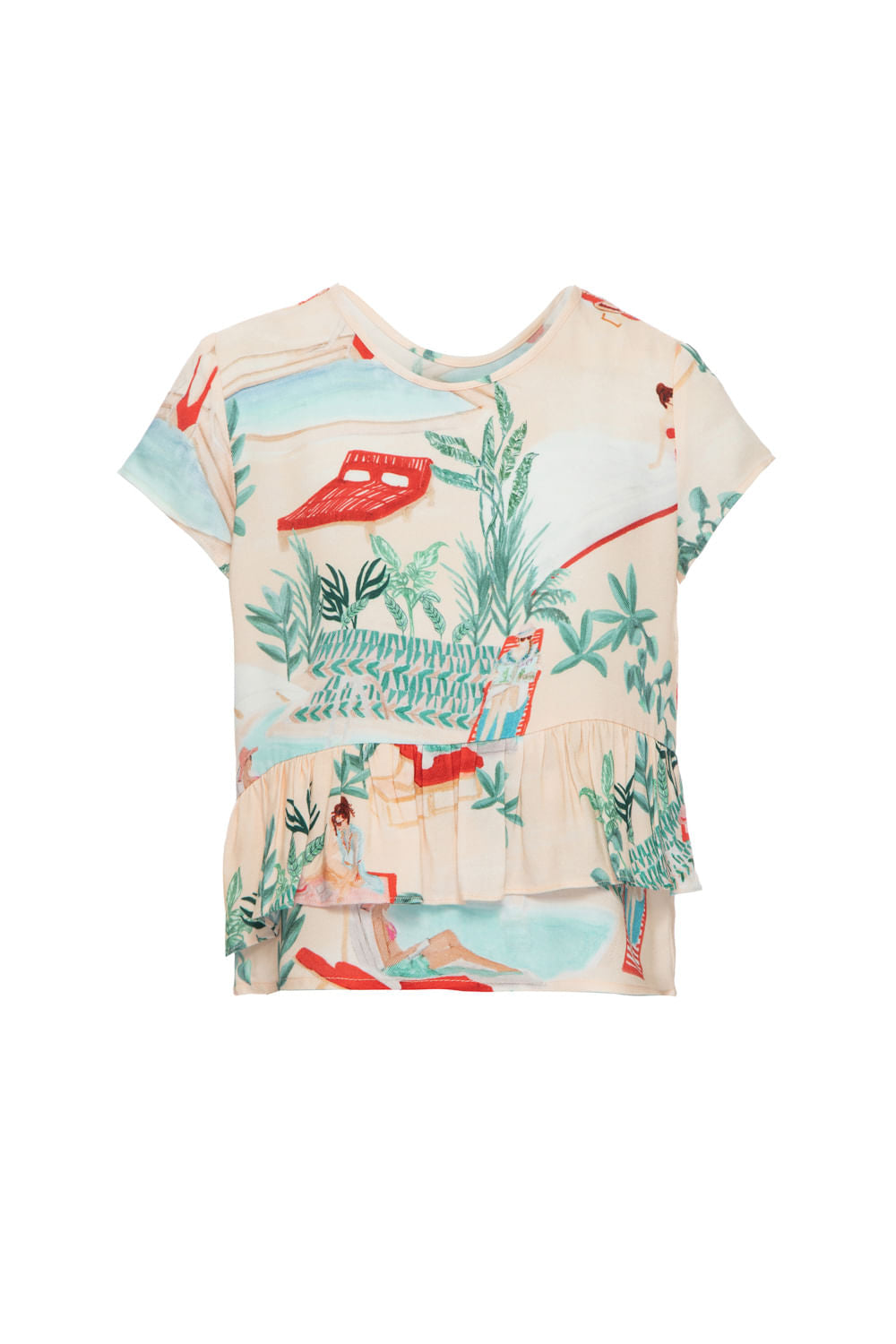 PIJAMA CURTO SALINE INFANTIL BEGE