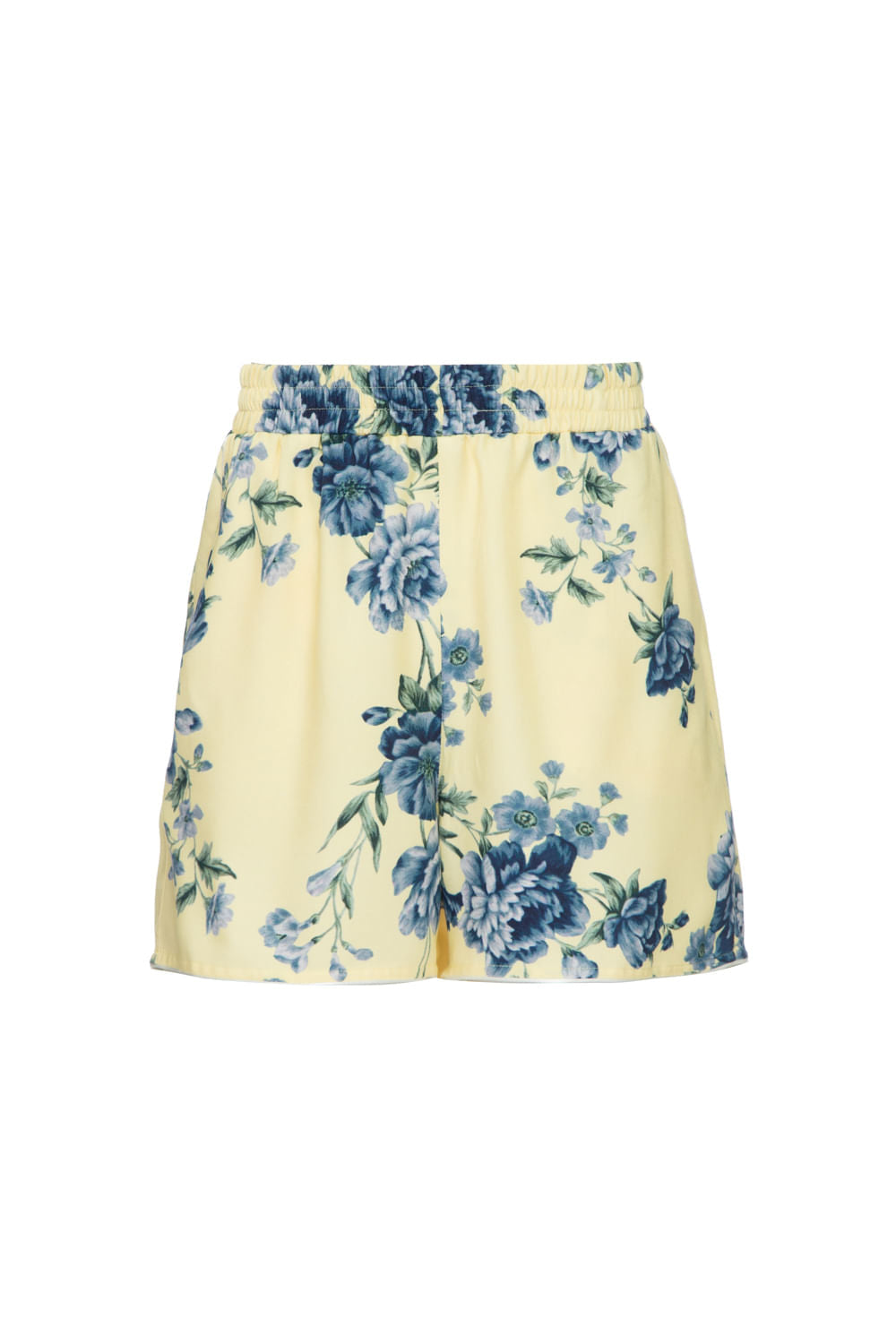 PIJAMA CURTO FLORAL OLGA AMARELO