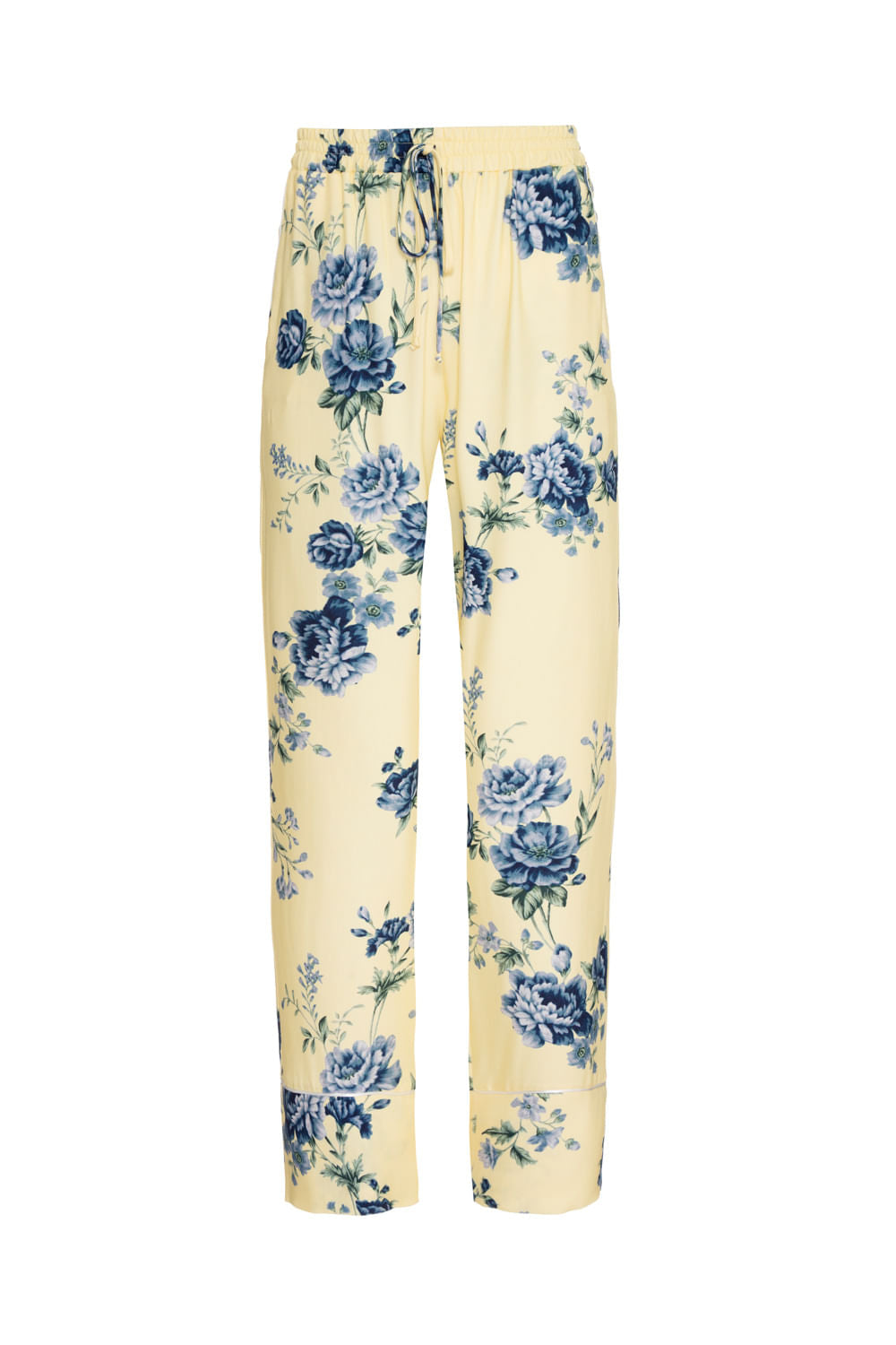PIJAMA LONGO FLORAL OLGA  AMARELO