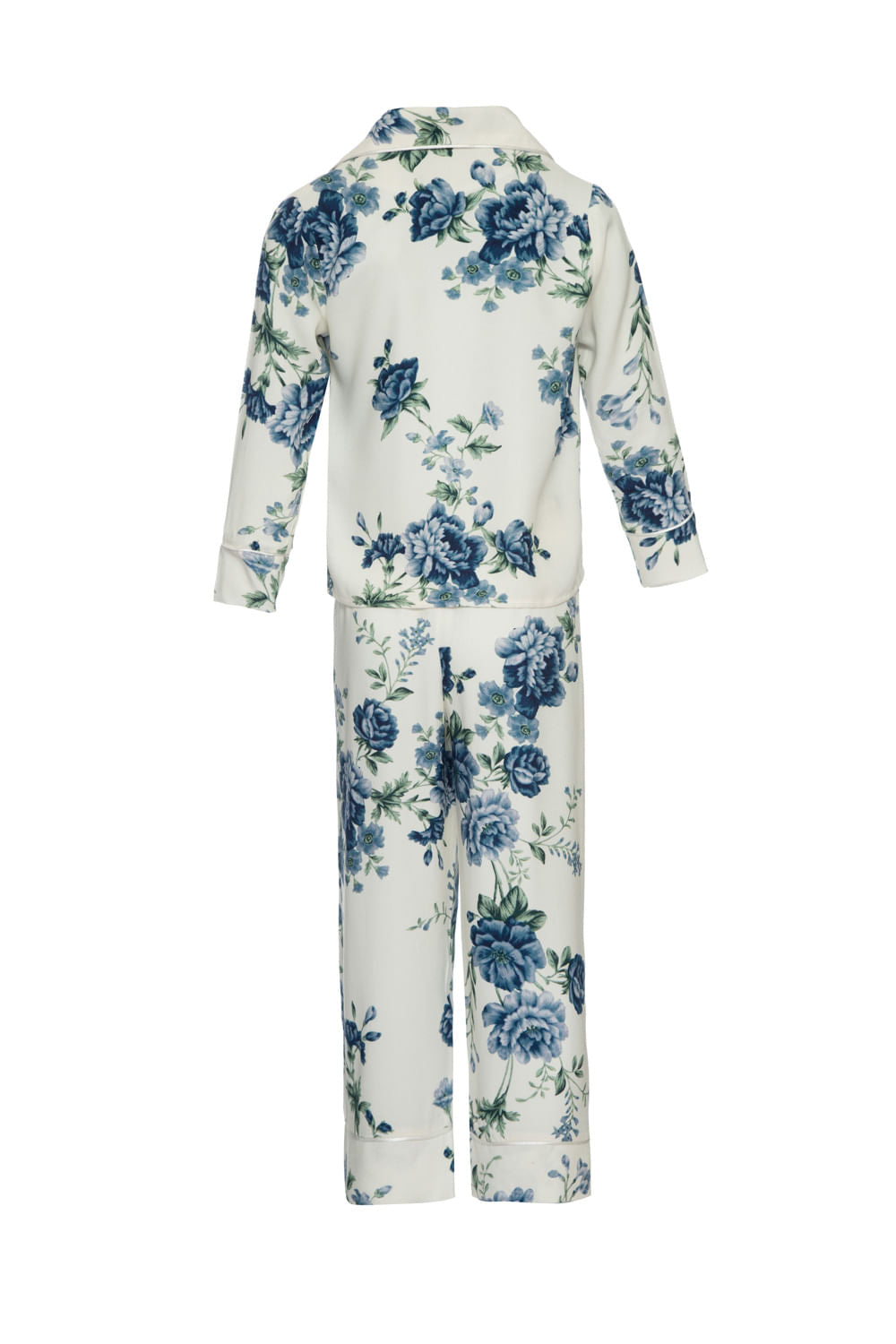 PIJAMA LONGO FLORAL OLGA INFANTIL OFF WHITE
