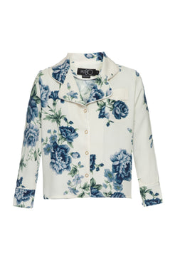 PIJAMA LONGO FLORAL OLGA INFANTIL OFF WHITE