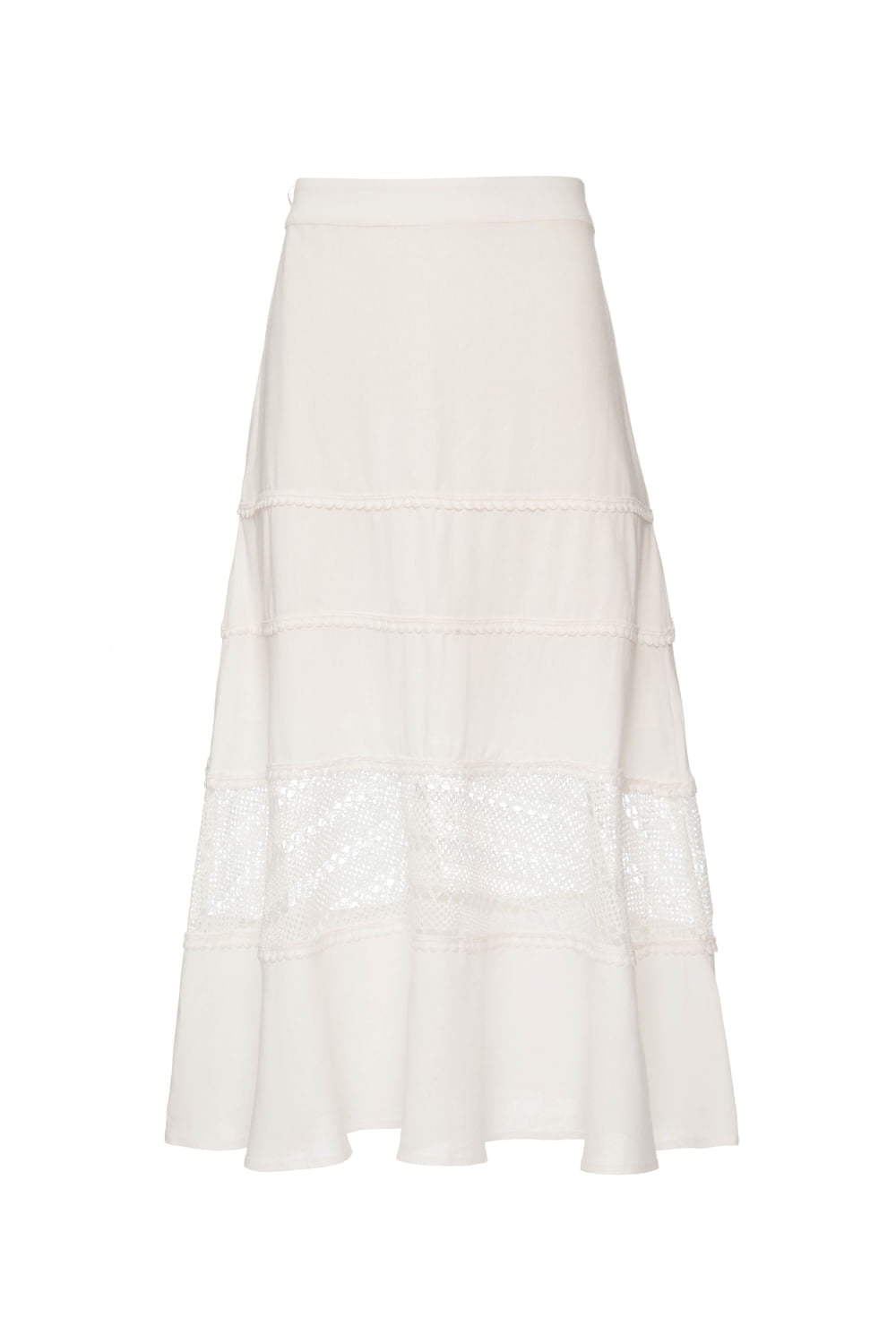 Saia mídi scape off white