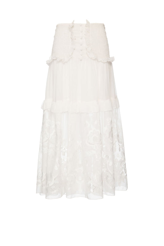 SAIA MÍDI CLEAR LACE OFF WHITE