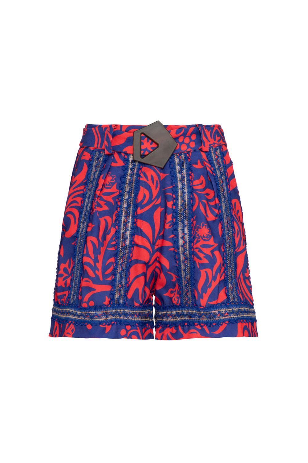 SHORT TROPICAL GRÁFICO AZUL