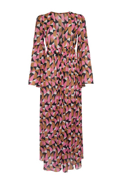 SAÍDA DE PRAIA LONGA GEOMÉTRICO ZELLIJ ROSA