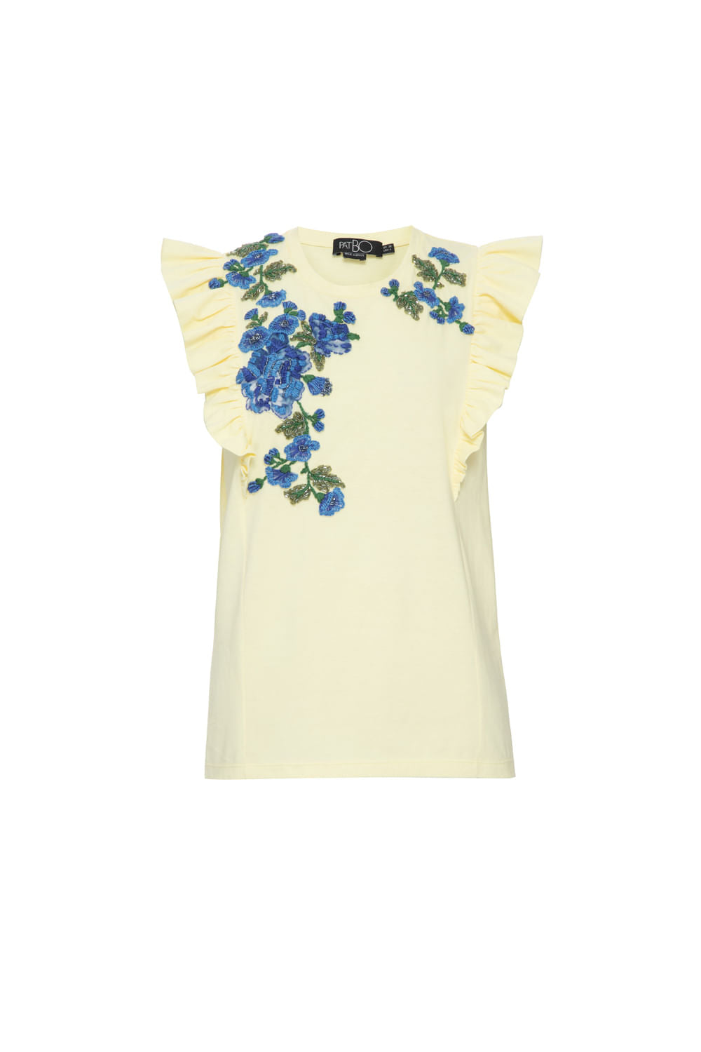 T-SHIRT BABADO AMARELO