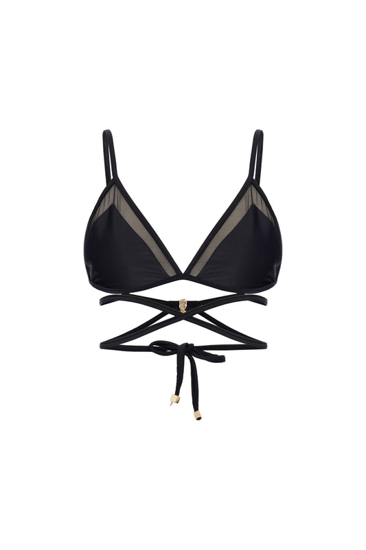 TOP BIQUÍNI AMARRAÇÃO LYCRA SNIP PRETO