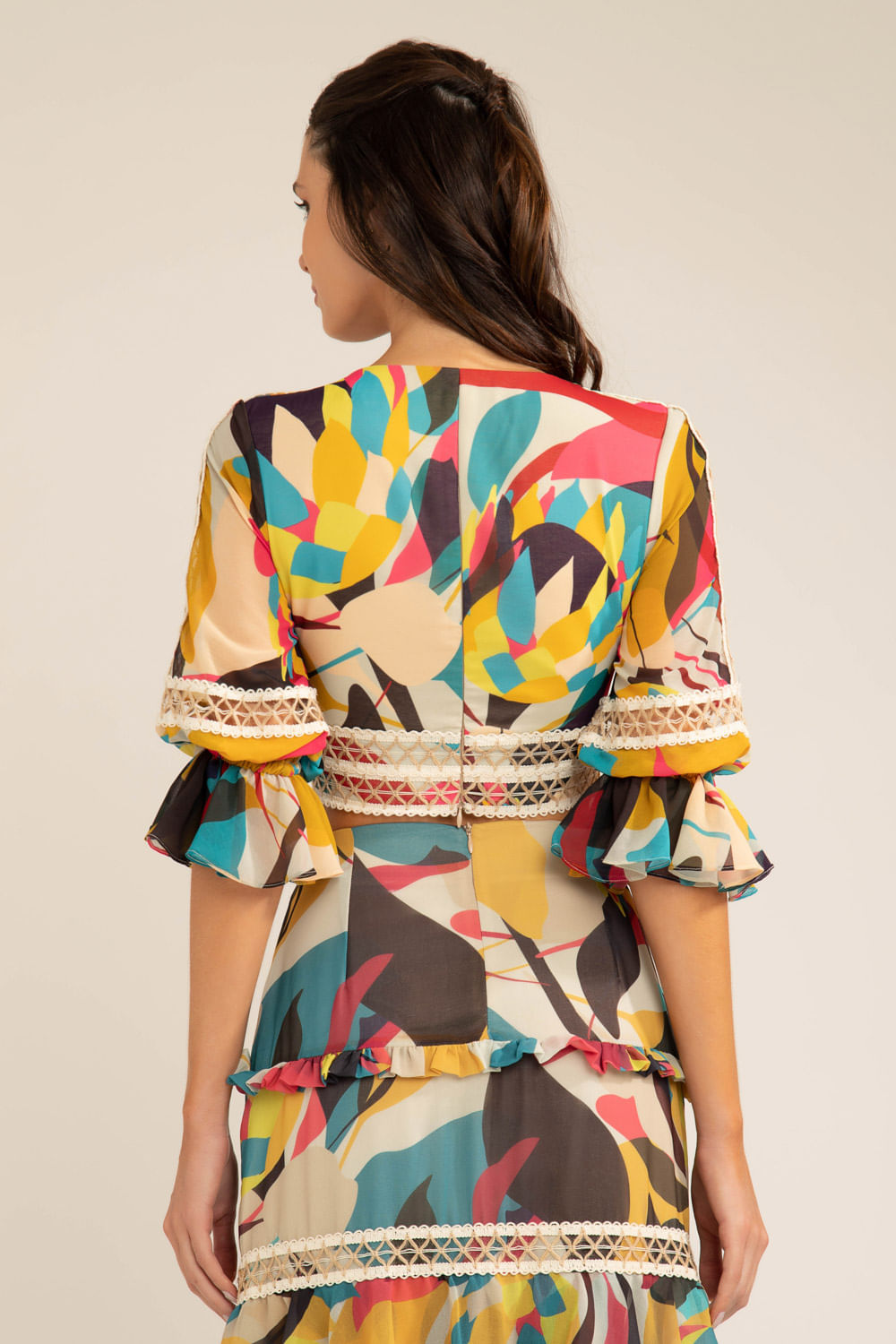 TOP CROPPED ENTREMEIO PROTEA AMARELO