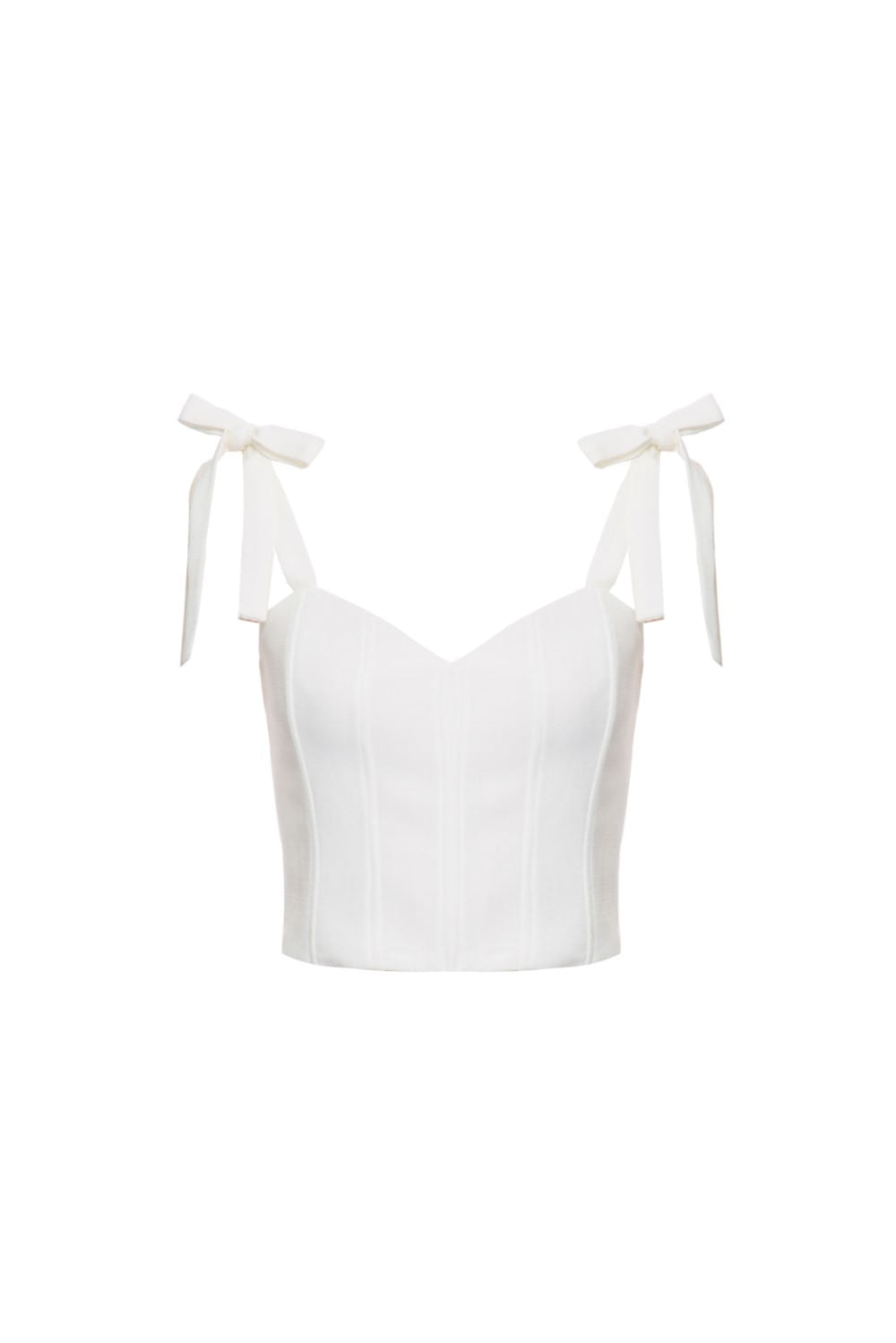 TOP CORSET ALÇA AMARRAÇÃO OFF WHITE