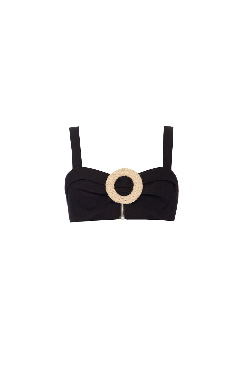 TOP FIVELA PALHA SCAPE PRETO