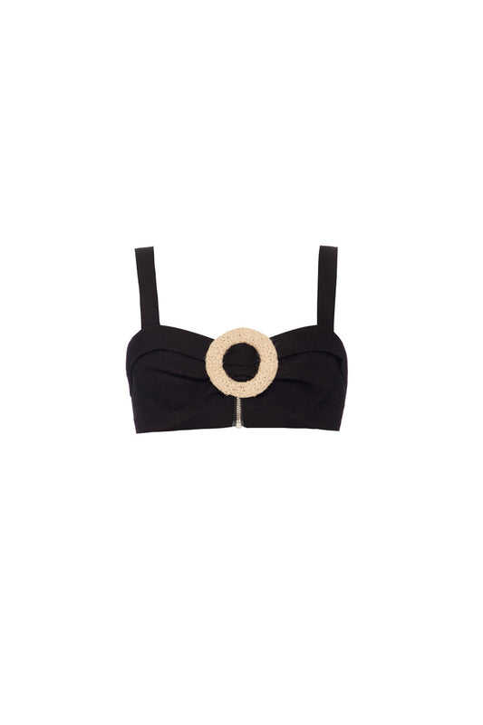 TOP FIVELA PALHA SCAPE PRETO
