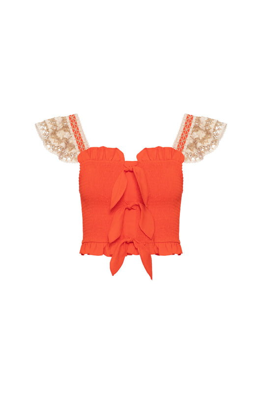 TOP NÓ DESERT LARANJA