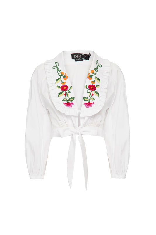 TOP CAMISA AMARRAÇÃO SOFT 60'S BRANCO