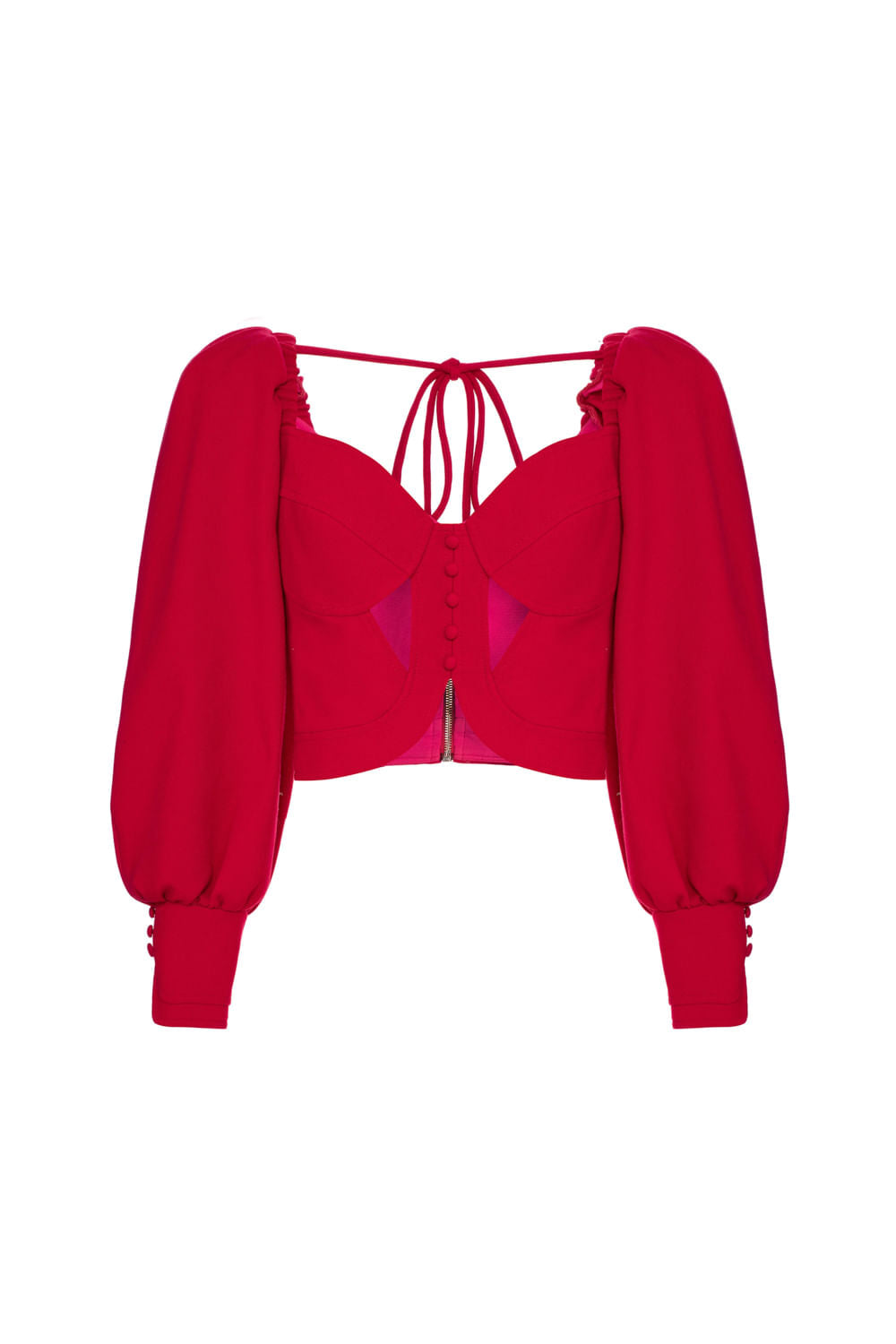 TOP CROPPED EMPOWERED  PINK