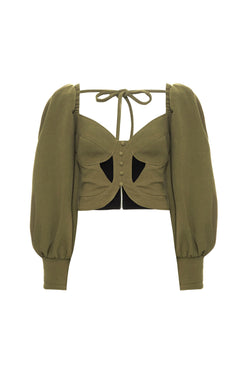 TOP CROPPED EMPOWERED  VERDE