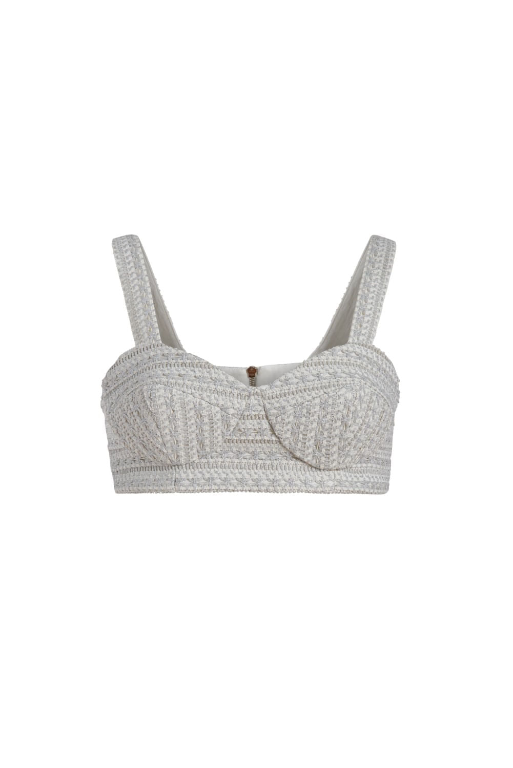 TOP CROPPED METALLIC TRIM
 PRATA