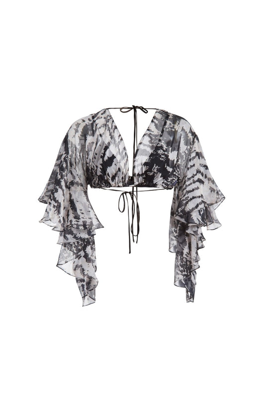TOP AMARRAÇÃO GRÁFICO GEORGI  OFF WHITE