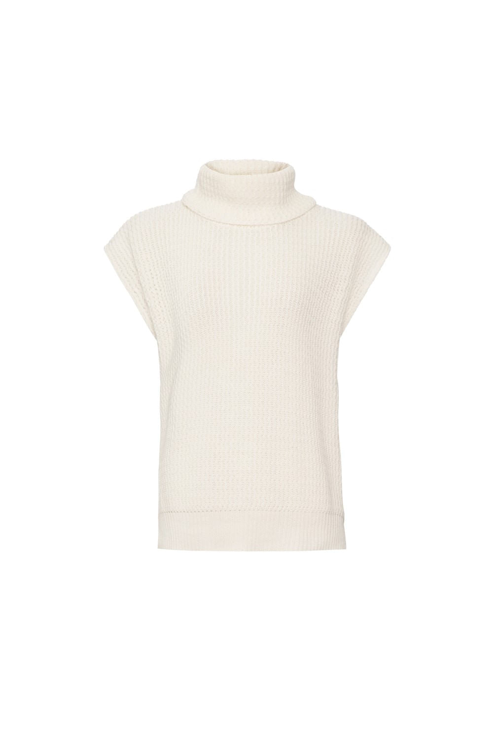 Blusa gola alta tricot gypsy offwhite