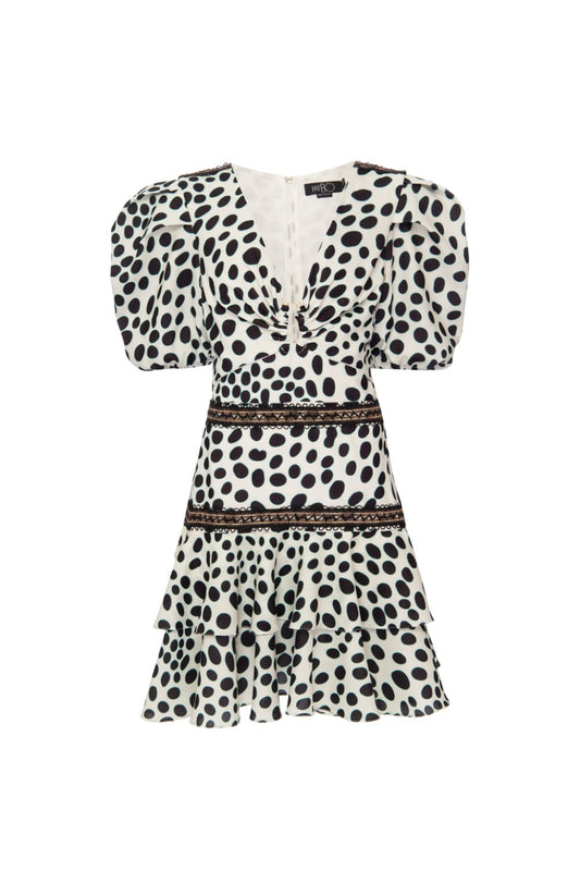 VESTIDO CURTO FERRAGEM POÁ BOSSA OFF WHITE